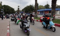 İzmir'de İsrail'in Filistin politikalarına tepki amacıyla araç konvoyu düzenlendi