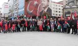 Karadeniz'de İsrail'in Filistinli esirlere yönelik 'idam yasası' protesto edildi