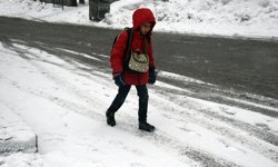 Kars'ta kar yağışı etkili oldu