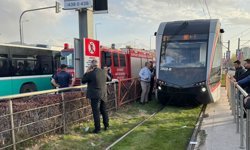 Kayseri'de tramvayın çarptığı kadın yaralandı