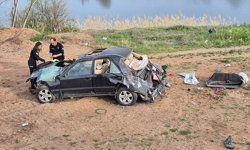 Kırıkkale'de şarampole düşen otomobilin sürücüsü ağır yaralandı