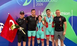 Kübra Dere ve Uğurcan Özer, Paratriatlon Dünya Kupası'nın Semerkant ayağında şampiyon oldu