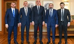 Kültür ve Turizm Bakanı Ersoy, TFF Başkanı Hacıosmanoğlu'nu kabul etti: