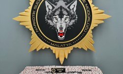 Malatya'da yolcu otobüsünde 21 bin 275 sentetik ecza hap ele geçirildi