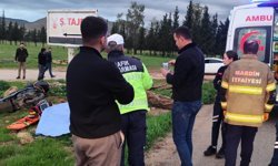 Mardin'de devrilen motosikletteki sürücü öldü