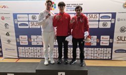 Milli atıcı Buğra Selimzade, Dünya Kupası'nda bronz madalya kazandı