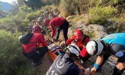 Muğla'daki tarihi Likya Yolu'nda ayağı kırılan kişi kurtarıldı