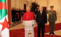 Papa 14. Leo, Cezayir Cumhurbaşkanı Tebbun ile görüştü