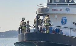 Sarıyer'de balıkçı teknesinde çıkan yangın söndürüldü