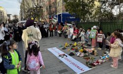 Siirt'te Gazzeli çocuklar için sessiz eylem düzenlendi