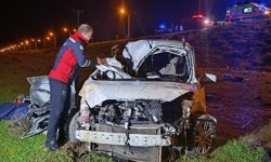 Şırnak'ta devrilen hafif ticari araçtaki 1 kişi öldü, 1 kişi yaralandı