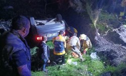 Şırnak'ta şarampole devrilen araçtaki 4 kişi yaralandı