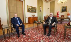 TBMM Başkanı Kurtulmuş, Cezayir'in Ankara Büyükelçisi Guennad'ı kabul etti