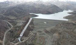 Yağışlarla dolan Göyne Barajı modern sulama sistemleriyle sezonda hizmet verecek