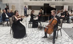 25. Afyonkarahisar Klasik Müzik Festivali'nde 'Ars Essendi Üçlüsü' konser verdi