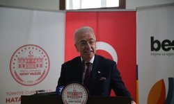 Hatay'da depremlerde hasar gören meslek lisesi atölyesi yeniden hizmete açıldı