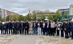 Kırşehir'de İsrail'in Küresel Sumud Filosu'na saldırısı protesto edildi