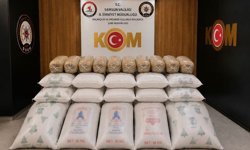 Samsun'da kamyonette 770 kilogram kaçak tütün ele geçirildi