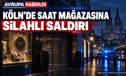 Köln merkezinde saat mağazasına silahlı saldırı: Polis şüphelileri arıyor