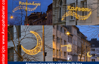 Almanya’nın Köln şehrinde ilk kez Ramazan Aydınlatması