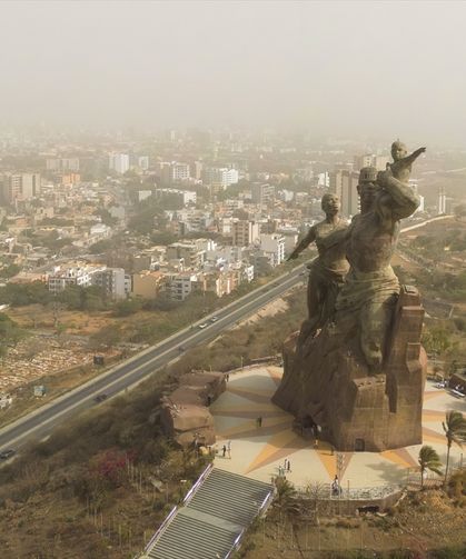 Senegal toz bulutlarıyla kaplandı