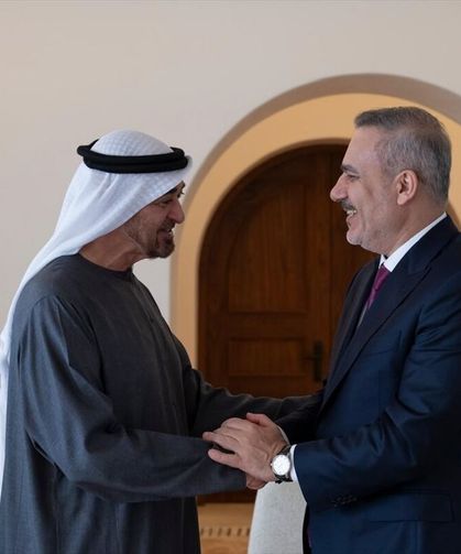 Dışişleri Bakanı Fidan, BAE Devlet Başkanı Al Nahyan tarafından kabul edildi