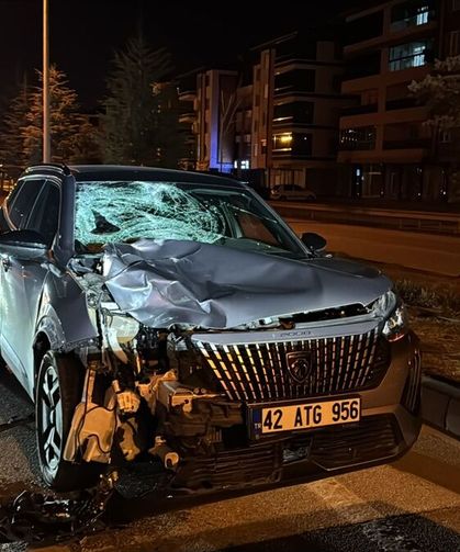 Konya'da cipin çarptığı yaya öldü