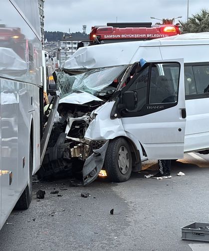 Samsun'da meydana gelen trafik kazasında 7 kişi yaralandı