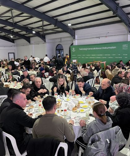 Tekirdağ'da 'İsrafsız Ramazan Sofraları' iftar programı düzenlendi