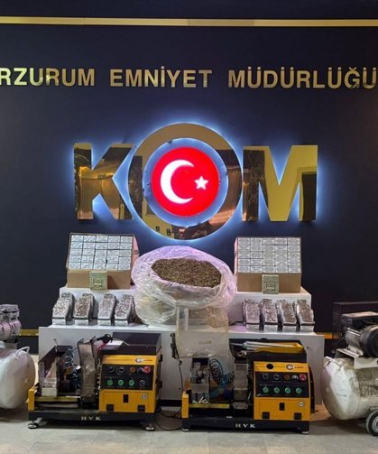 Erzurum'da kaçakçılık operasyonunda 2 şüpheli gözaltına alındı
