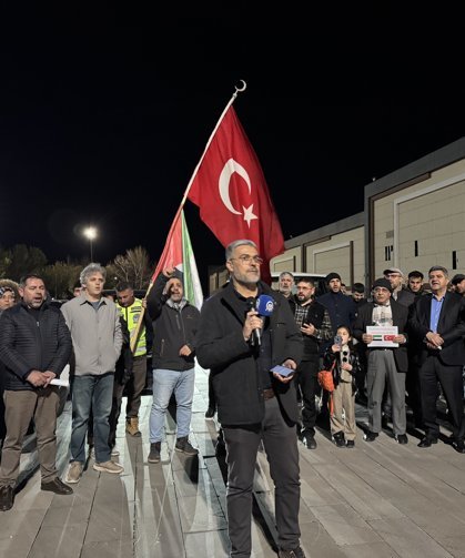 Malatya'da, İsrail'in Filistinli esirlere yönelik 'idam yasası' protesto edildi