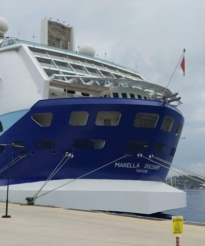 Bodrum'a 'Marella Discovery' kruvaziyeriyle 1812 turist geldi