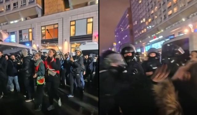 Almanya'da Filistin'e destek gösterisinde milletvekiline yumruk