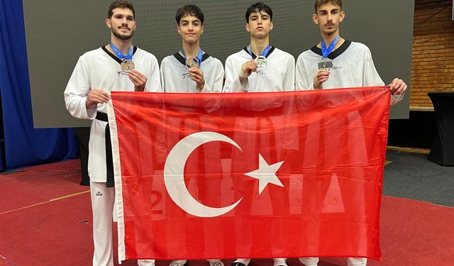 Milli tekvandocular, Ümitler Avrupa Şampiyonası'nda 4 madalya kazandı