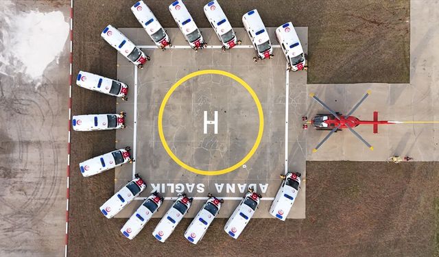 Sağlık Bakanlığınca Adana'ya gönderilen 15 ambulans hizmete alındı