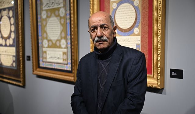 Ebru ve hat sanatkarı Fuat Başar, sanat hayatının 50. yılını geride bıraktı