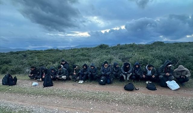 İzmir'de 14 düzensiz göçmen yakalandı