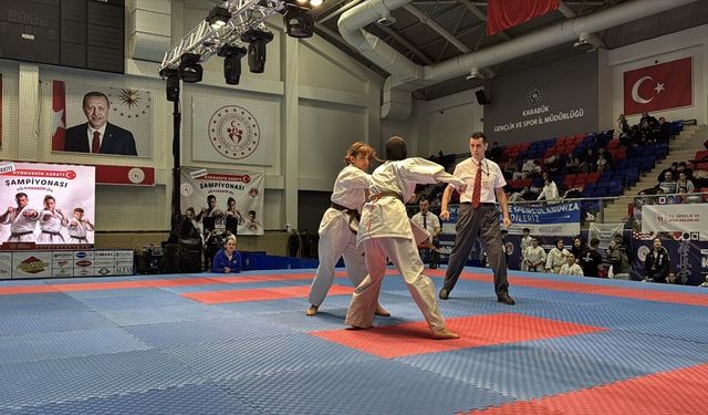 Karabük'te düzenlenen Türkiye Kyokushin Karate Şampiyonası sona erdi