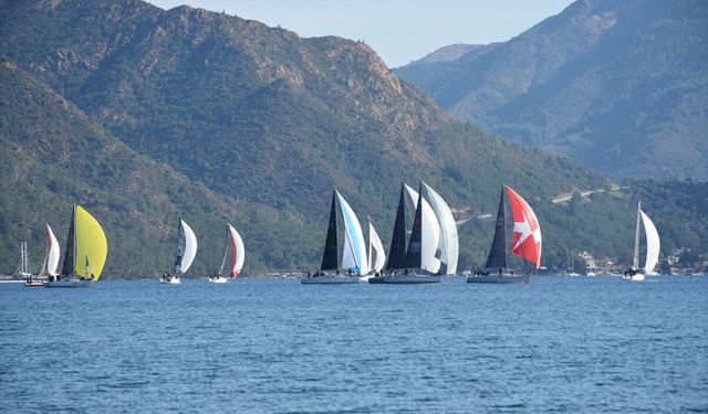 Marmaris MIYC Kış Trofesi Yat Yarışları'nın 1. ayağı başladı