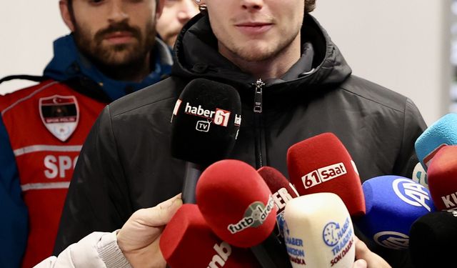 Trabzonspor'un prensipte anlaştığı Mathias Lovik, Trabzon'a geldi