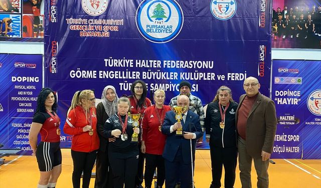 Türkiye Görme Engelliler Halter Şampiyonası, Ankara'da yapıldı