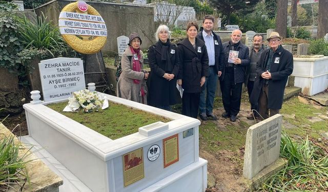 Sanatçı Zehra Macide Tanır, vefatının 13. yıl dönümünde kabri başında anıldı