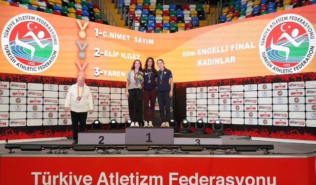 Yeşilay Türkiye Salon Atletizm Şampiyonası tamamlandı