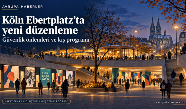 Köln Ebertplatz’ta üç yan geçiş kapatıldı, kış programı sürecek