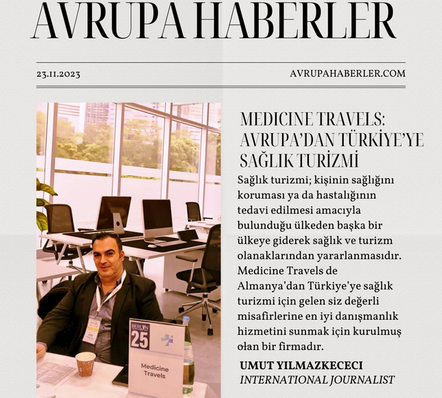 Umut Yılmazkeçeci Medicine Travels Sağlık Turizmi