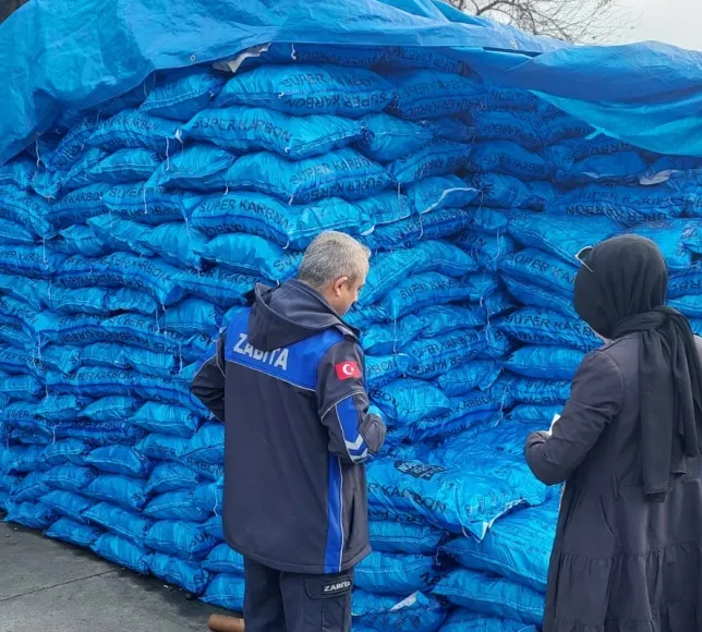 Düzce Zabıtası'ndan kömür denetimi