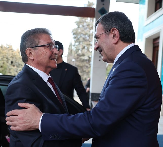 Cumhurbaşkanı Yardımcısı Yılmaz, KKTC Başbakanı Üstel ile görüştü:
