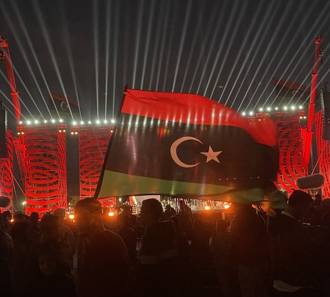 Libyalılar başkent Trablus'ta 17 Şubat Devrimi'nin 15. yıldönümünü kutladı