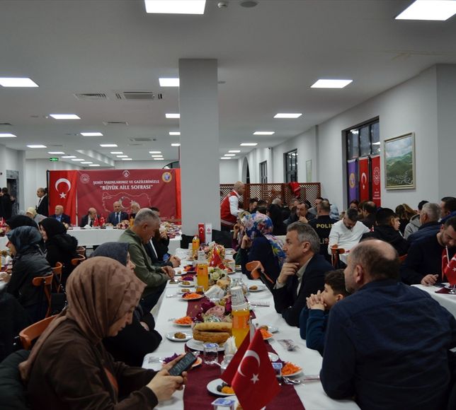Ordu ve Gümüşhane'de şehit aileleri ve gaziler için iftar programı düzenlendi