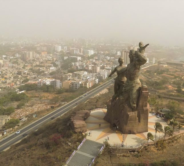Senegal toz bulutlarıyla kaplandı